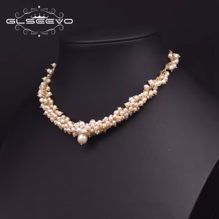 Natural Freshwater Pearl Noble Charm Chokers Necklaces For Women Wedding Trendy Gift Designer Luxury Fine Jewelry GN0235