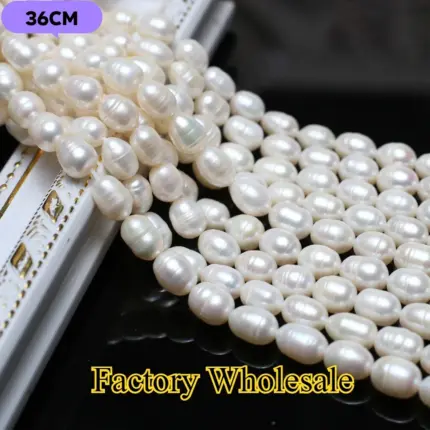 A Natural Freshwater Pearl Beads Rice Brilliant 100% Real Pearls Exquisite Women for Jewelry Make DIY Bracelet Necklace Earring