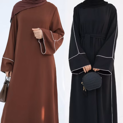 Eid Plain Closed Abaya Dress Silk Velvet Abayas for Women Dubai Luxury Muslim Modest Dresses Islamic Clothing Kaftan Hijab Robe