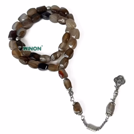Pratik sıcak satış ucuz Tasbih Saudia arabistan müslüman tespihler dini hediye Rosary akik taşı