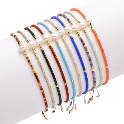 Yeni rüya tatlısu inci bileklik MIYUKI Pulsera kristal kabuk Miyuki boncuk toptan kadınlar için doğal inci Charm bilezik