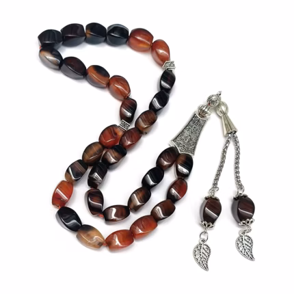 Moda el yapımı tespih müslüman tespihler-İslami tespihler erkekler ve kadınlar için akik yapılmış müslüman Tasbih