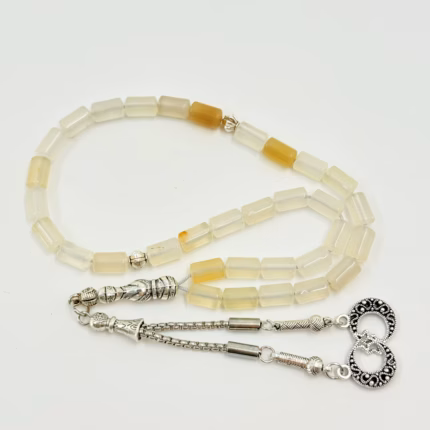 Müslüman Tesbih Boncukları, akik 6 * 10mm, 33 Boncuk, Püsküller, Bileklikler, İmam, Allah, Misbaha, Yüzme Havuzu, Tesbih, İslami Tesbih